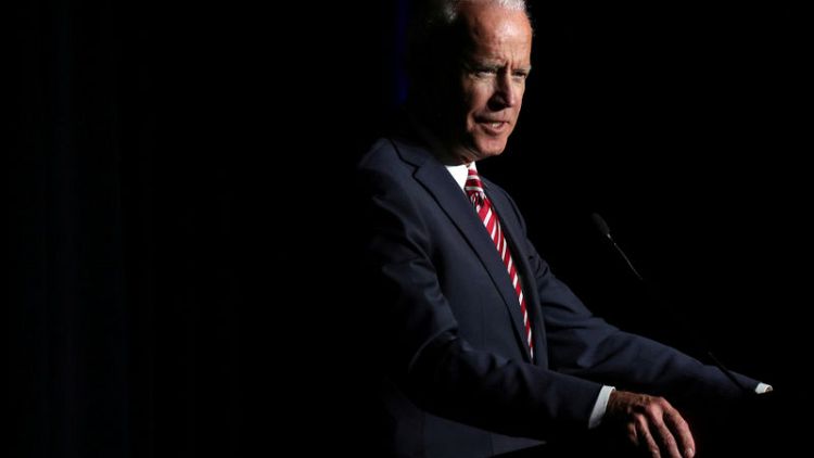 Ex-U.S. Vice President Biden denies inappropriate conduct over alleged kiss