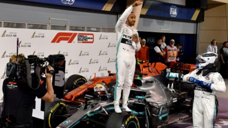 Le Britannique Lewis Hamilton remporte le GP de Bahreïn le 19 mars 2019