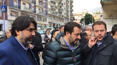 Salvini incontra pastori sardi Salvini incontra pastori sardi