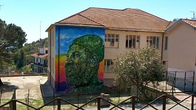 Murales 'Guerriero', dedicato a Lucano