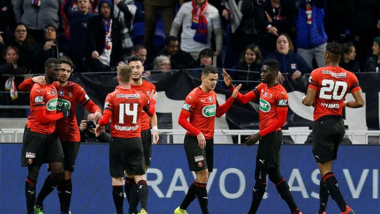 Rennes beat Lyon to reach French Cup final, Genesio deal on hold
