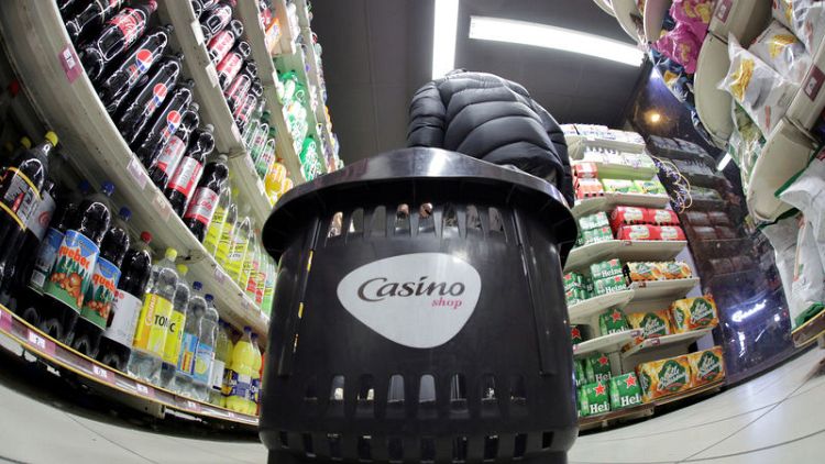 French retailer Casino's shares fall after Moody's downgrade