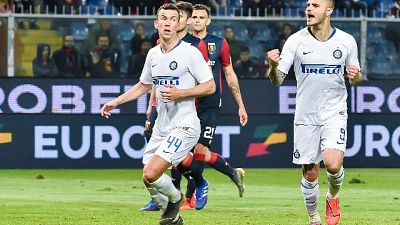 Icardi festeggia,'forza Inter!' Icardi festeggia,'forza Inter!'