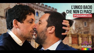 Circolo gay contro 'bacio'Salvini-Romizi