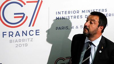 Italy's Salvini now "in sync" with French over migrants, to meet Le Pen Italy's Salvini now "in sync" with French over migrants, to meet Le Pen