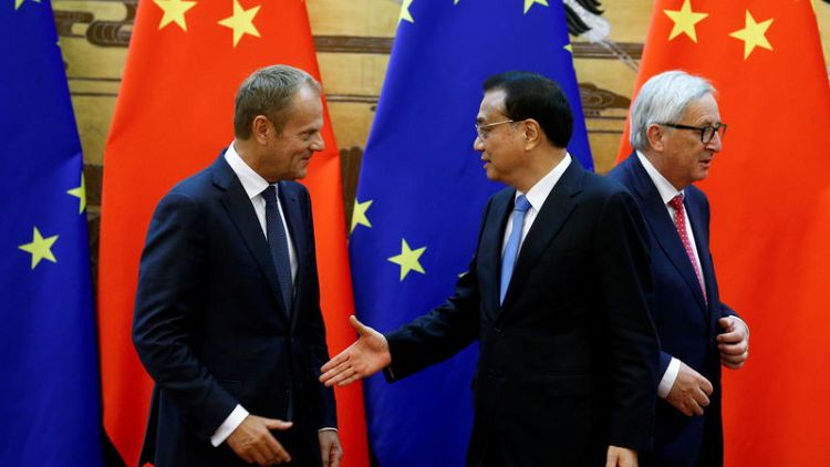 EU, China stumble over trade, human rights ahead of summit