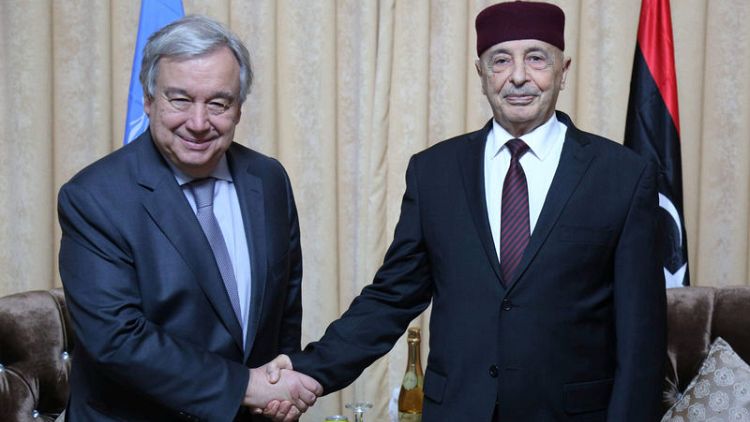 U.N. Secretary-General says he is leaving Libya with "heavy heart"