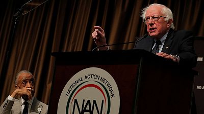 Courting black voters, Bernie Sanders draws personal contrast with Trump Courting black voters, Bernie Sanders draws personal contrast with Trump