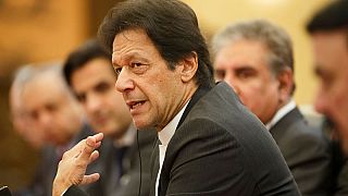 Pakistan PM Imran Khan accuses India of war "hysteria"