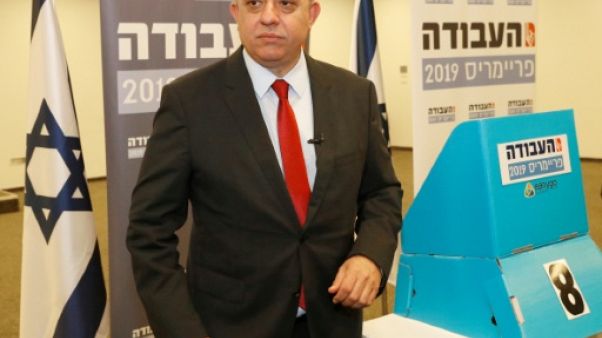 Avi Gabbay, à la tête du parti travailliste, le 11 février 2019 à Tel-Aviv Avi Gabbay, à la tête du parti travailliste, le 11 février 2019 à Tel-Aviv