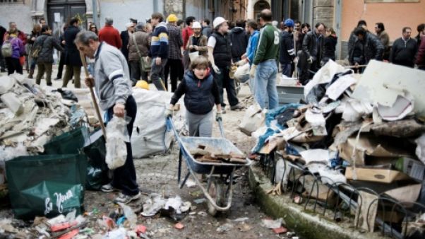 L'Italie commémore le 10e anniversaire du séisme meurtrier de L'Aquila L'Italie commémore le 10e anniversaire du séisme meurtrier de L'Aquila