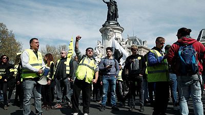 French 'yellow vest' protests largely peacefully as Macron wraps up debate French 'yellow vest' protests largely peacefully as Macron wraps up debate