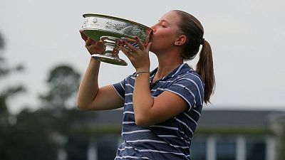 Golf - Kupcho makes history as first woman to win at Augusta