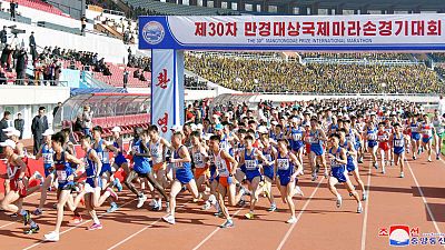 Athletics - 'Surreal' Pyongyang marathon in spotlight as tensions ease Athletics - 'Surreal' Pyongyang marathon in spotlight as tensions ease