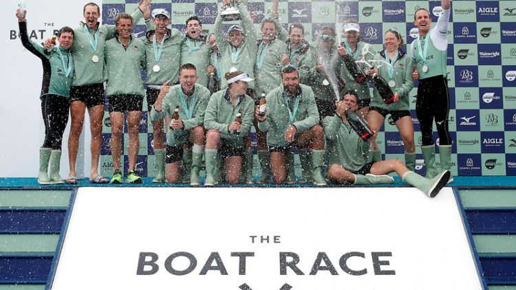 Rowing - Cracknell's Cambridge beat Oxford by two seconds in boat race