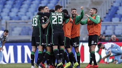 Lazio pari al 95', Sassuolo sfiora colpo Lazio pari al 95', Sassuolo sfiora colpo