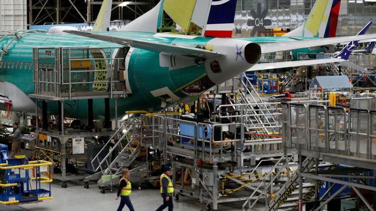 Boeing's 737 production cut hits suppliers' shares