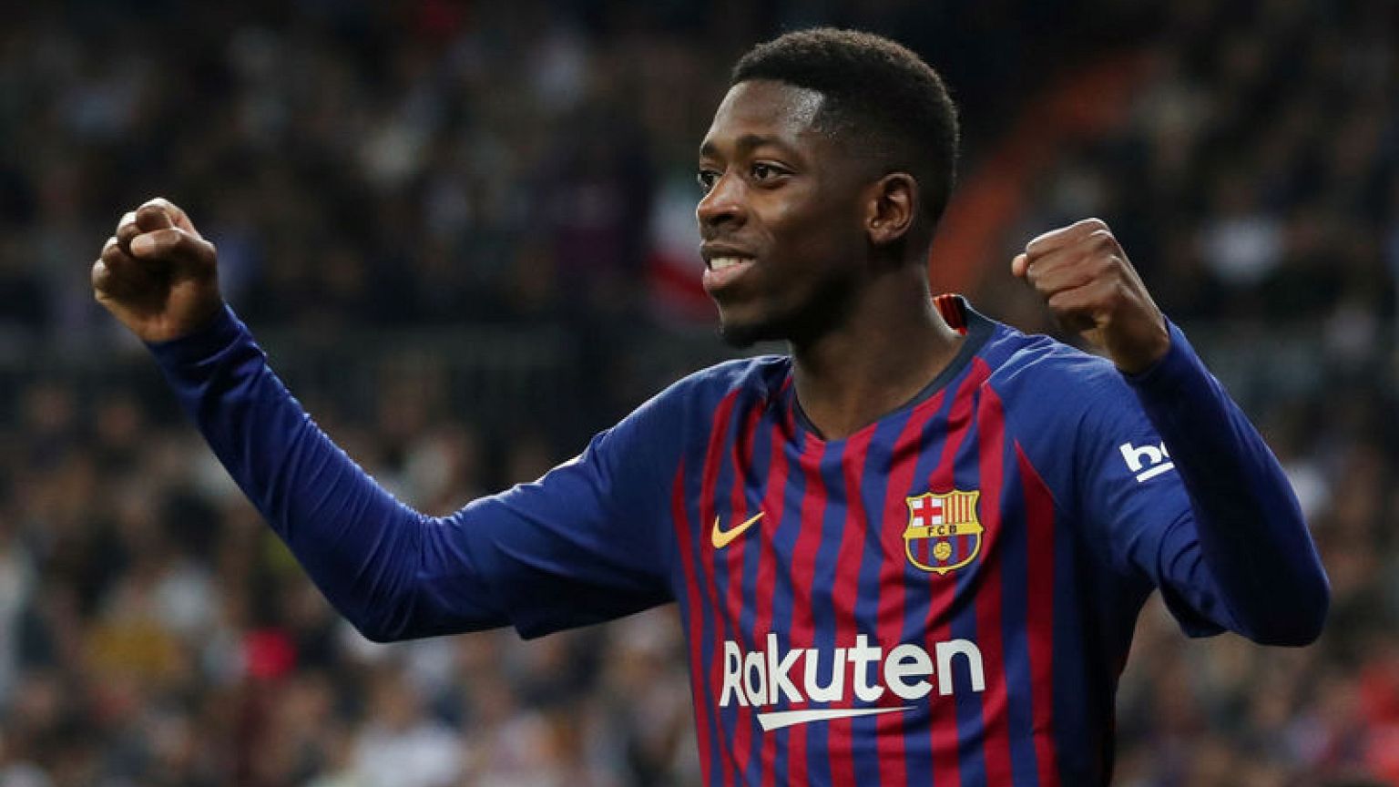 ديمبلي ينضم لتشكيلة برشلونة لمواجهة يونايتد في دوري الأبطال