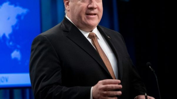 Le secrétaire d'Etat américain Mike Pompeo lundi 8 avril 2019 à Washington Le secrétaire d'Etat américain Mike Pompeo lundi 8 avril 2019 à Washington