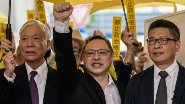 "Parapluies" de Hong Kong: des figures de la démocratie reconnues coupables "Parapluies" de Hong Kong: des figures de la démocratie reconnues coupables