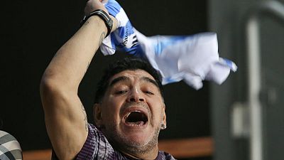 Maradona fined after dedicating win to Venezuela's Maduro Maradona fined after dedicating win to Venezuela's Maduro