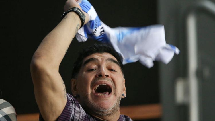 Maradona fined after dedicating win to Venezuela's Maduro