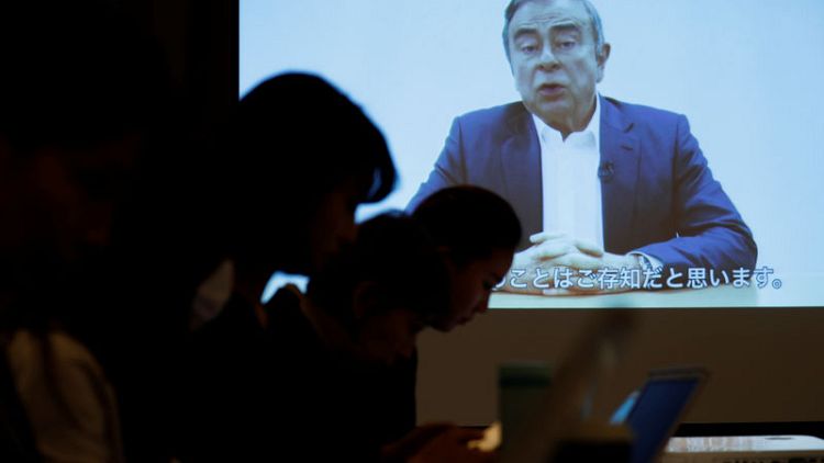 In video, Ghosn says he is innocent and victim of backstabbing