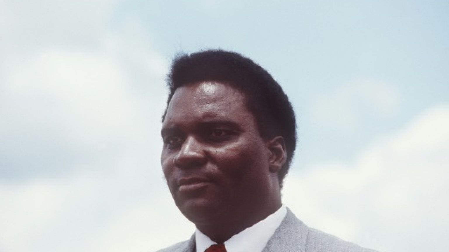 Le président rwandais Junénal Habyarimana, le 7 octobre 1982 à Kigali