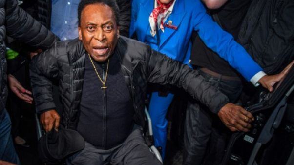 Pelé à l'aéroport de Garulhos près de Sao Paulo le 9 avril 2019 Pelé à l'aéroport de Garulhos près de Sao Paulo le 9 avril 2019