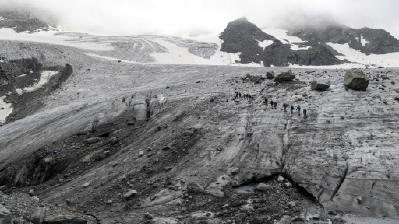 Des résidus radioactifs dans les glaciers