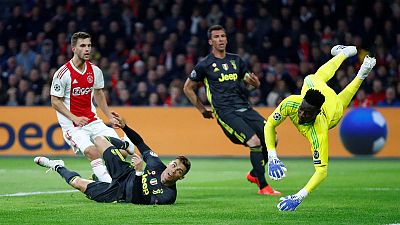 Ronaldo scores as Juventus held to a draw at Ajax Ronaldo scores as Juventus held to a draw at Ajax