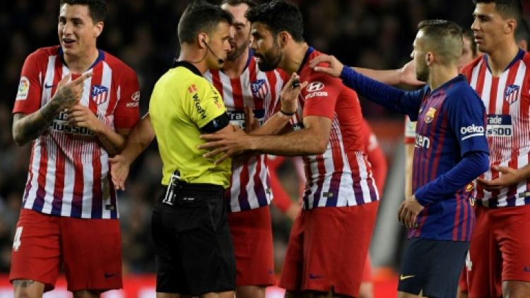 Atletico: Diego Costa suspendu 8 matches pour avoir insulté et agrippé un arbitre