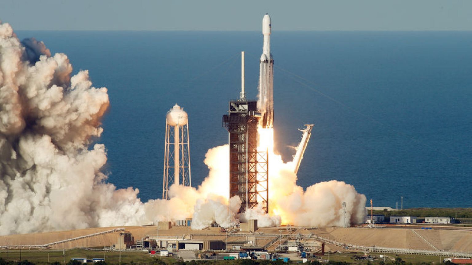 Elon Musk's SpaceX sends world's most powerful rocket on first commercial flight