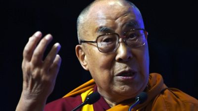 Le dalaï lama le 13 août 2017 à Bombay, en Inde
