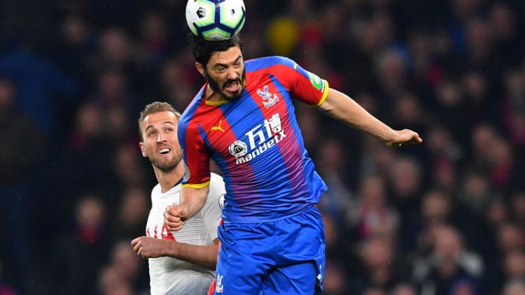 Palace defender Tomkins to miss rest of season with injury