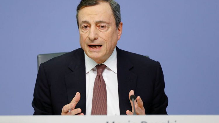 Euro zone growth relies on global pull - ECB's Draghi