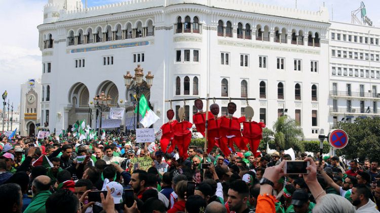 With Bouteflika gone, tens of thousands protest in Algeria to demand more change