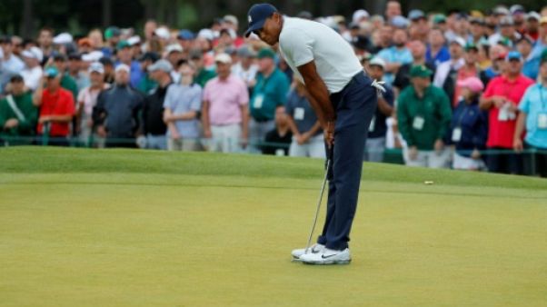 Masters: embouteillage en tête, Tiger Woods bien placé Masters: embouteillage en tête, Tiger Woods bien placé