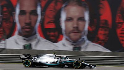 Motor racing - Bottas keeps Mercedes on top in final Chinese GP practice