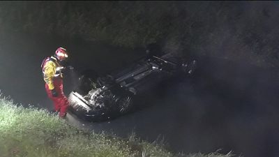 Auto in canale, un morto nel Reggiano Auto in canale, un morto nel Reggiano