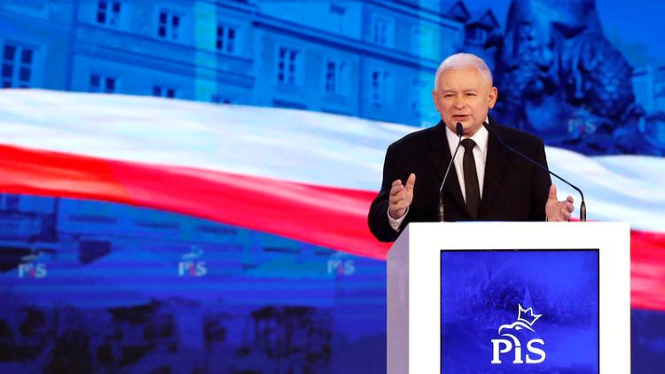 Poland's Kaczynski says 'no' to the euro as part of election campaign