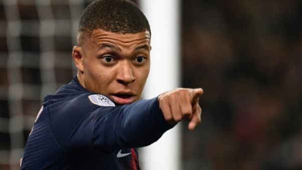 L'attaquant du PSG Kylian Mbappé, le 7 avril 2019 au Parc des Princes L'attaquant du PSG Kylian Mbappé, le 7 avril 2019 au Parc des Princes