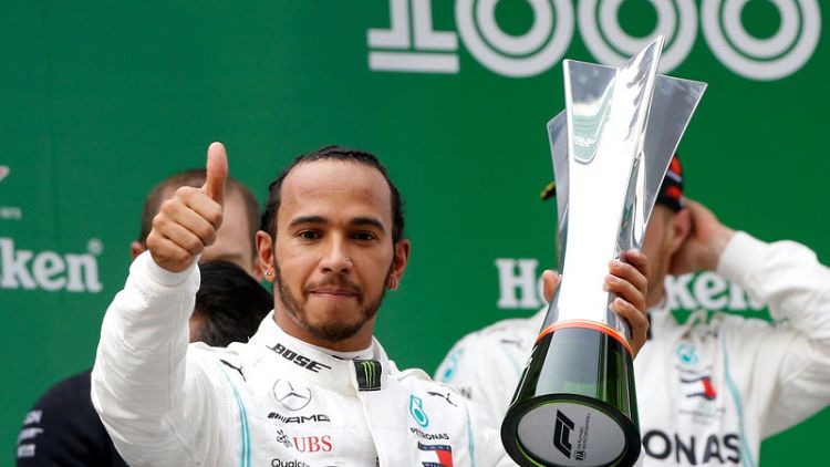 Hamilton wins Formula One's 1,000th race