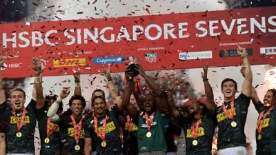 Rugby à VII: l'Afrique du Sud renverse les Fidji à Singapour