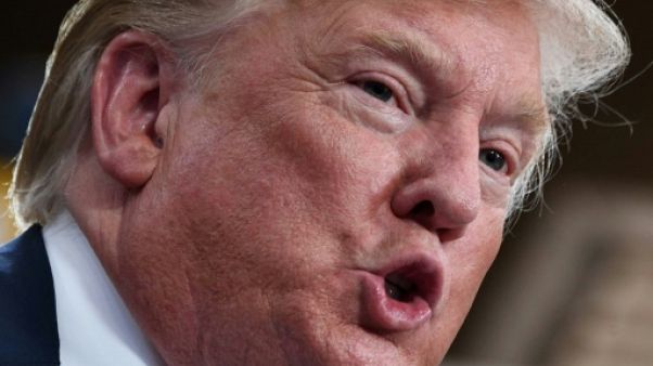 Donald Trump, le 10 avril 2019 à Crosby, au Texas Donald Trump, le 10 avril 2019 à Crosby, au Texas