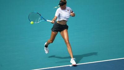 L'Américaine Amanda Anisimova lors de l'Open de Miami le 20 mars 2019