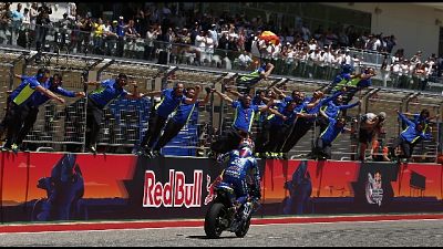 MotoGp:Americhe,vince Rins,Rossi secondo MotoGp:Americhe,vince Rins,Rossi secondo