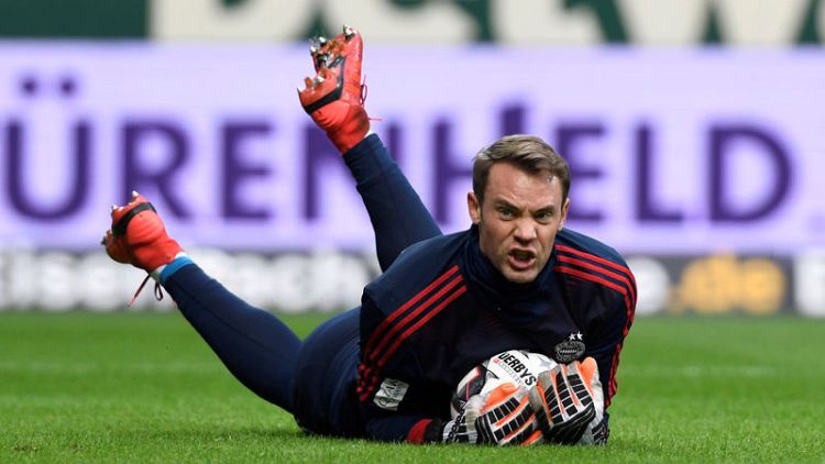 Bayern keeper Neuer sidelined with calf muscle injury