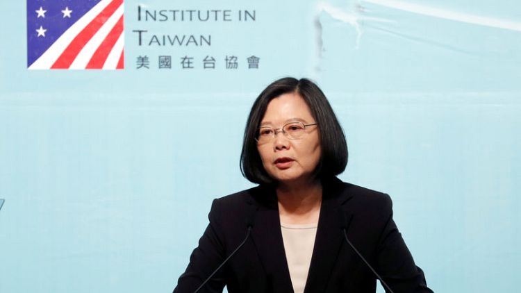 Tsai says Chinese drills threaten Taiwan but is not intimidated