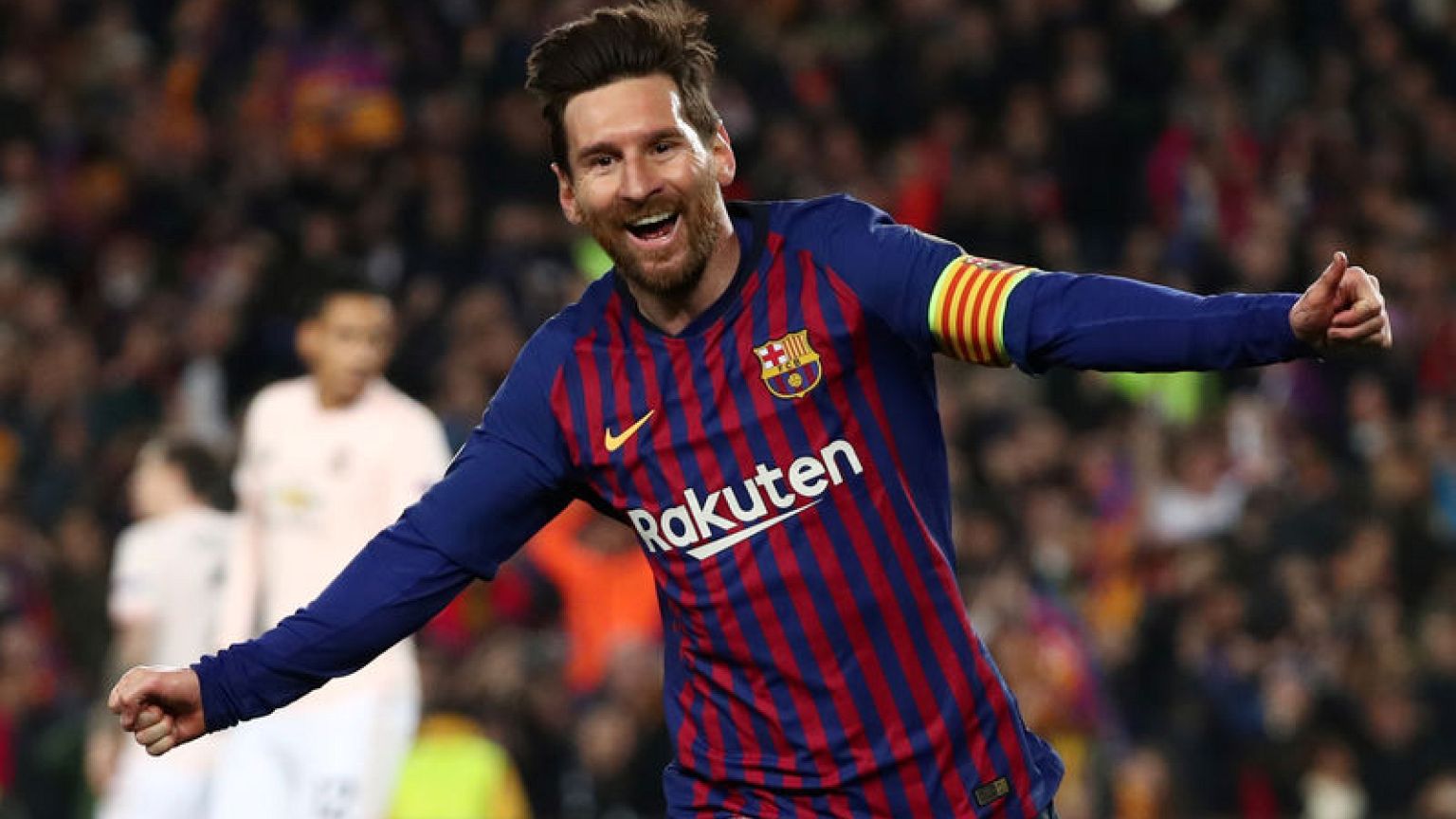 Barca reach semis with Messi exhibition against United